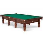 Ливерпуль-Клаб СБ 10 массив дуб (РП, №4, Manchester 70 Royal blue ш2.0м, Скат обрезин, Накл эл-ты латунь, Тиснение серебро)