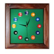 Часы Квадрат ясень/сукно (№7,Manchester 45 Yellow green ш1,98м)