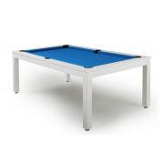 Лофт СБ 8 (ЛДСП) со столешницей (Пул, Сосна выбеленная, Сукно amp;quot;Euro Pro 50amp;quot; ш1.98м Electric Blue, EaseTouch)